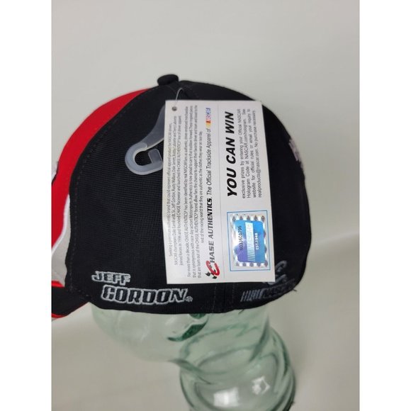 NWT‎ Chase Nascar Jeff Gordon Red Black Adjustable Hat Hendrick 24 - Picture 7 of 10